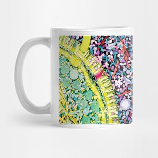 Antibodies in action, artwork (P270/0064) Mug